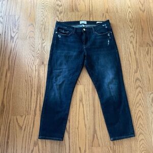 FRAME Le Garçon Crop - Size 30 - Dark Wash
